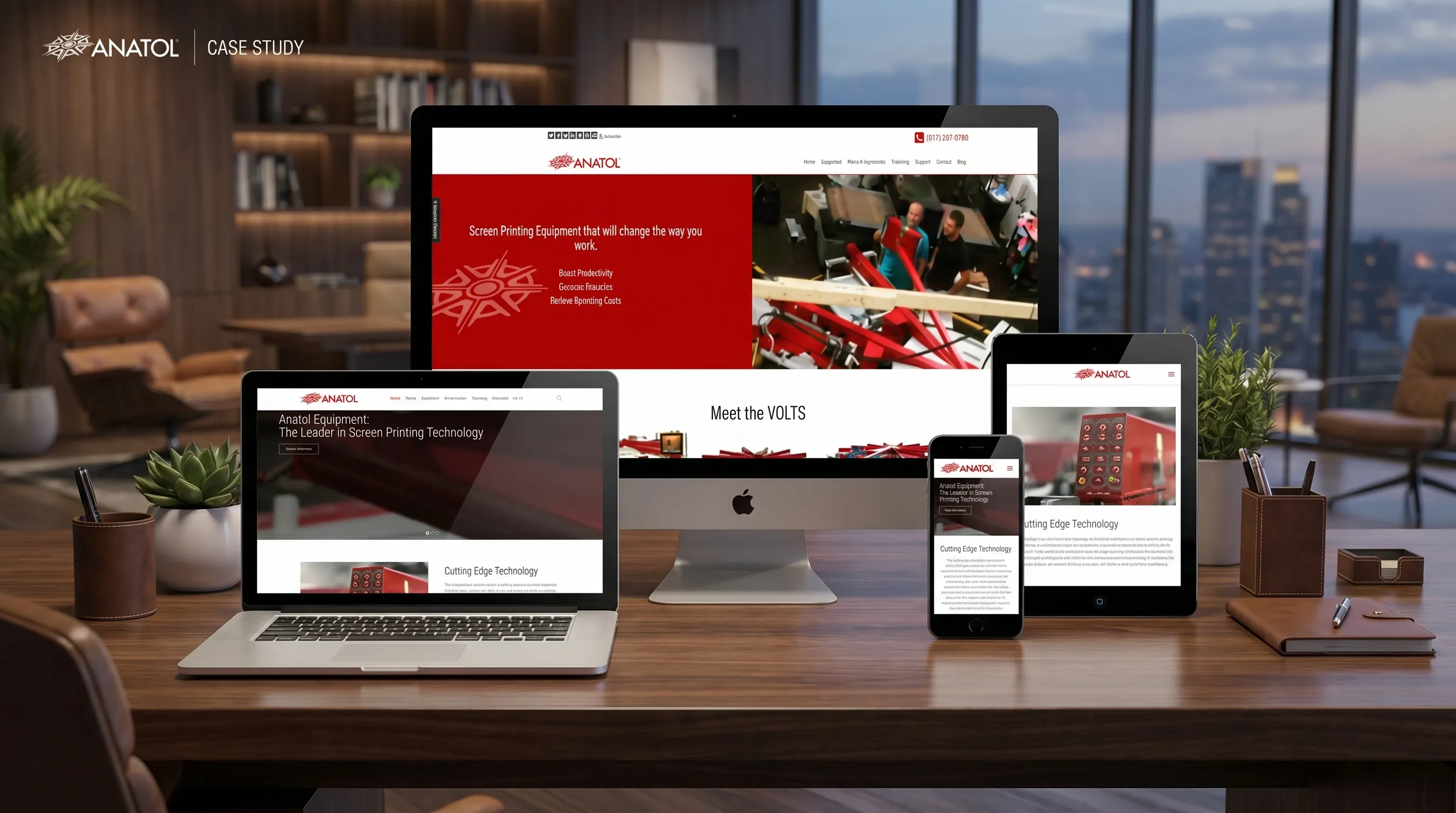 Anatol responsive website case study preview