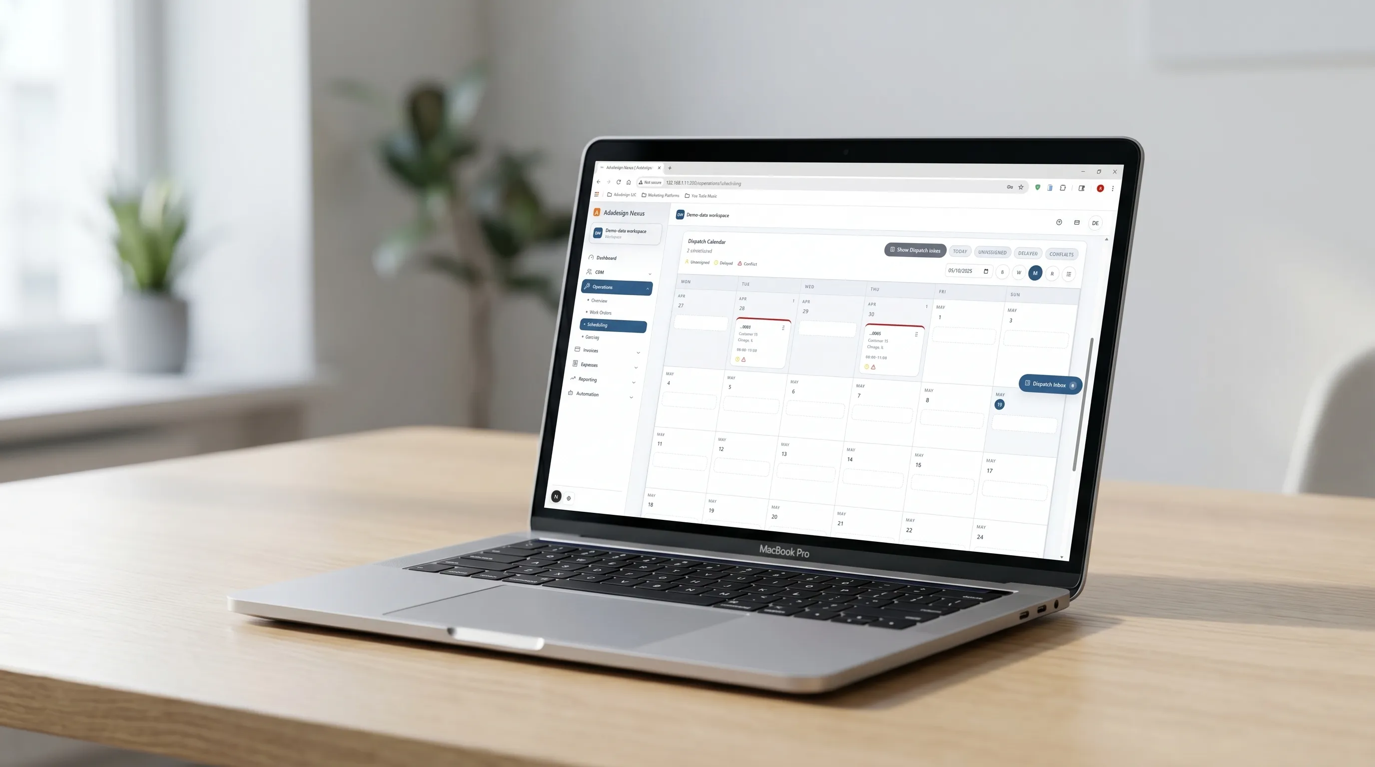 AdoDesign Apps connected operations â€” leads, jobs, scheduling, invoicing, and reporting in one workspace